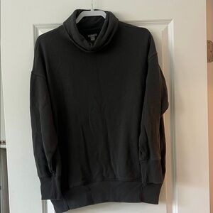 Aerie Charcoal Gray Turtleneck Sweatshirt